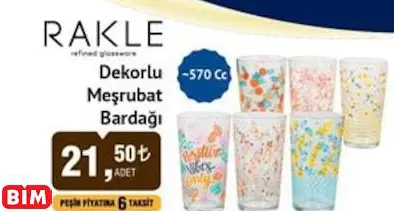 RAKLE DEKORLU MEŞRUBAT BARDAĞI RAKLE DEKORLU MEŞRUBAT BARDAĞI
